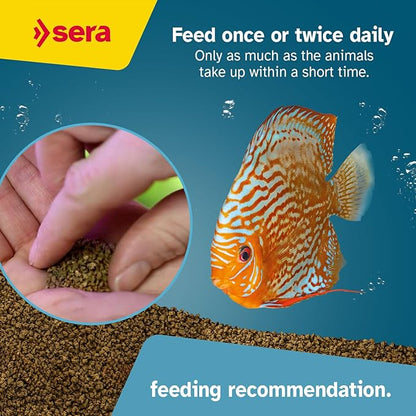 Sera Discus Granules Nature 10l (4,2kg/147,1 oz) | Main Feed for All Discus & Ornamental Fish | Rich in Aquatic Proteins & Minerals | No Dyes or Preservatives | Boosts Growth, Health & Fertility Sera