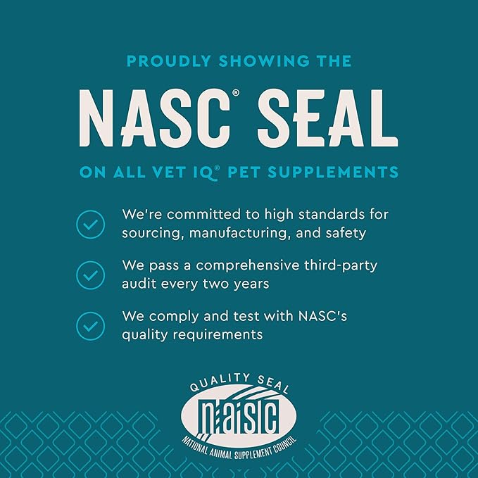 VetIQ Advanced Hip & Joint Chews For Dogs, 60 Count, Chicken Flavored Supplements Made with Glucosamine, Omega 3’s, Chondroitin, MSM, and Green Lipped Mussel, Increases Mobility and Maintains Muscles VetIQHealthSupplements
