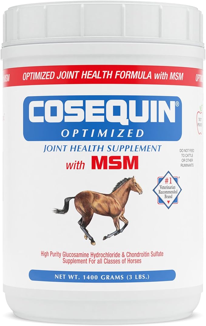 Nutramax Cosequin Optimized with MSM Joint Health Supplement for Horses - Powder with Glucosamine and Chondroitin, 1400 Grams NutramaxLaboratories