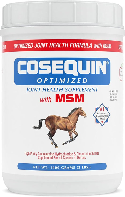 Nutramax Cosequin Optimized with MSM Joint Health Supplement for Horses - Powder with Glucosamine and Chondroitin, 1400 Grams NutramaxLaboratories