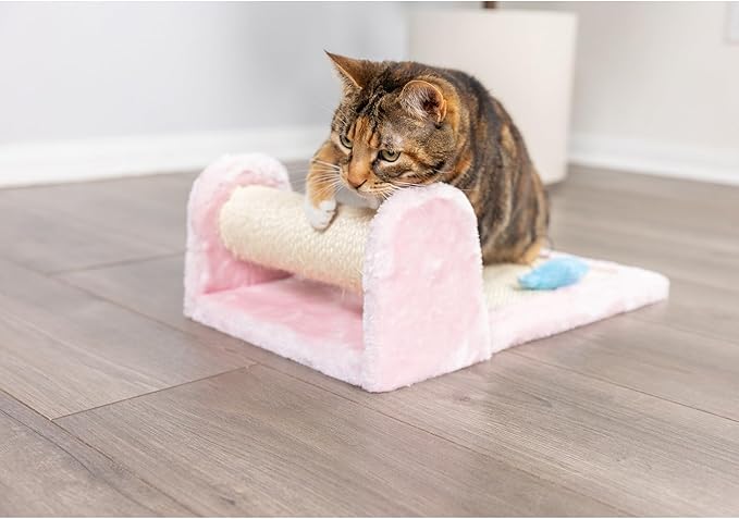 Armarkat Rolling Cat Scratcher Toy, Real Wood Sisal Scratching Board for Cats Training - PAWPICO