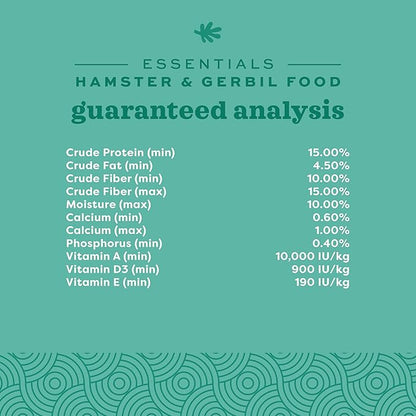 Oxbow Essentials Hamster Food and Gerbil Food - All Natural Hamster and Gerbil Food - 15 lb. OxbowAnimalHealth