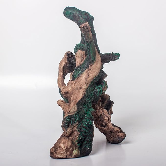 Fish Tank Decorations Aquarium Décor Resin Artificial Tree Trunk Root (G) Taomypets
