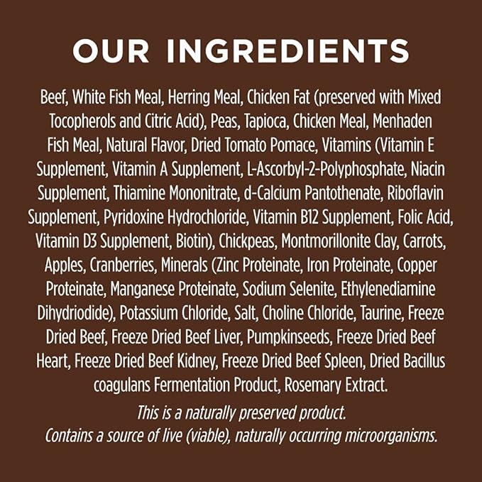 Instinct Dog Food, Grain Free Dog Food Dry, High Protein, Raw Coated Dog Food, Dog Kibble, Original Real Beef, 20 lb. Bag - PAWPICO