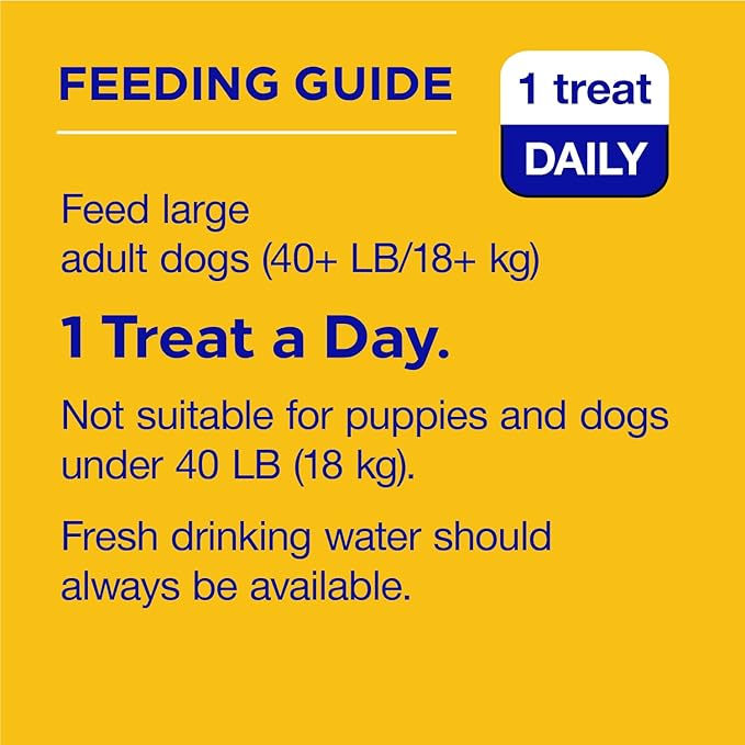 PEDIGREE DENTASTIX Large Dog Dental Treats Beef Flavor Dental Bones, 7 Count (Pack of 14) - PAWPICO