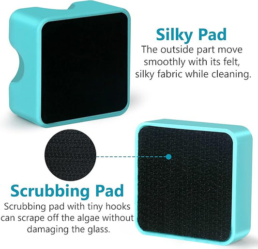 Magnetic Aquarium Fish Tank Glass Algae Scrapers Glass Cleaner Scrubber Clean [Compact, Scratch-Free, Non-Slip, Magnetizing] Mini Neptonion