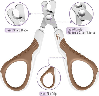 Mr. Pen- Cat Nail Clipper, Brown, Cat Nail Trimmer, Cat Nail Clippers, Cat Claw Clippers, Cat Clippers for Nails, Pet Nail Clippers, Kitten Nail Clipper, Small Dog Nail Clipper, Cat Claw Trimmer - PAWPICO
