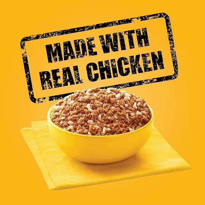 PEDIGREE Adult Canned Wet Dog Food Chopped Ground Dinner Chicken & Rice Flavor, (12) 13.2 oz. Cans - PAWPICO