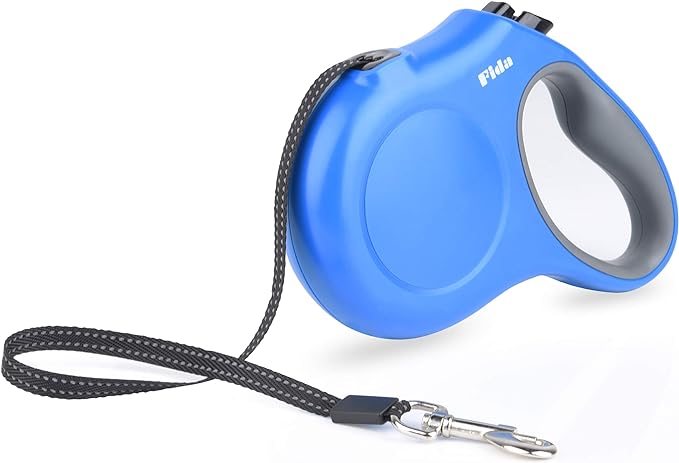 Fida Retractable Dog Leash, 16ft Heavy Duty Pet Walking Leash for Medium/Large Dog up to 110 lbs, Tangle Free. One-Hand Brake (Large, Blue) - PAWPICO