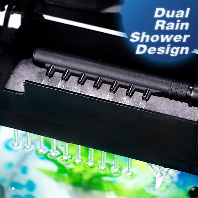 Betta Fish Tank, 2 Gallon Glass Aquarium, Small Fish Tank with Filter and LED Plant Light, Betta Shrimp Guppy Jellyfish Starter Kit Self-Cleaning Tank, Ultra Quiet Decoration Kids Room Gift TARARIUM