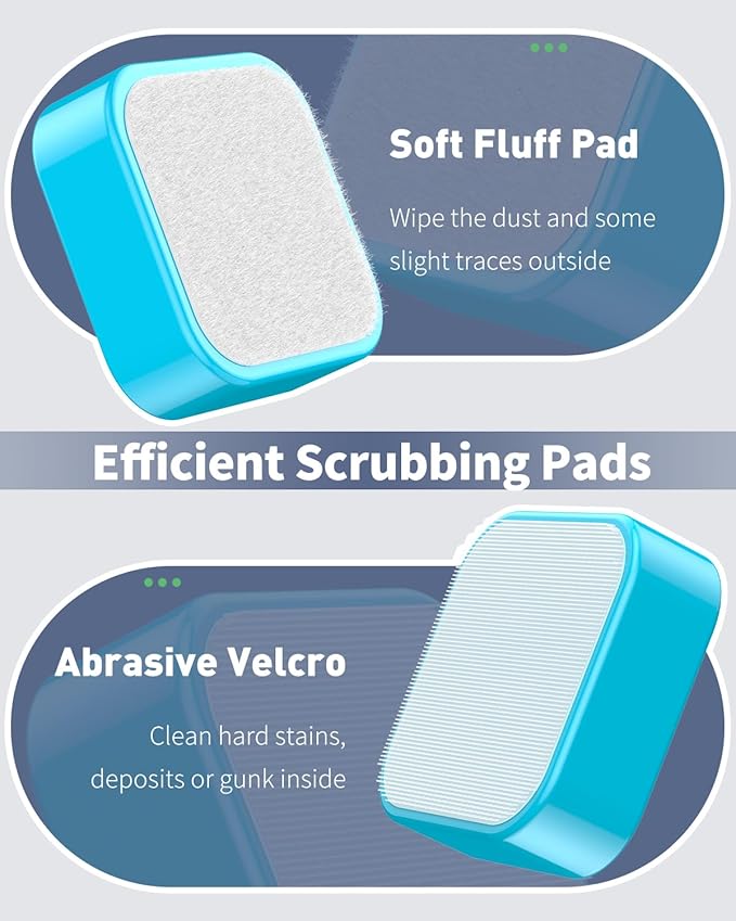 Pawfly Magnetic Aquarium Glass Cleaner Fish Tank Magnetic Brush with Mirror, 1.5 Inch Mini Fish Tank Glass Cleaner Cleaning Tool for 2/5 Inch Thick Aquarium up to 10 Gallons (Non-Floatable) Pawfly