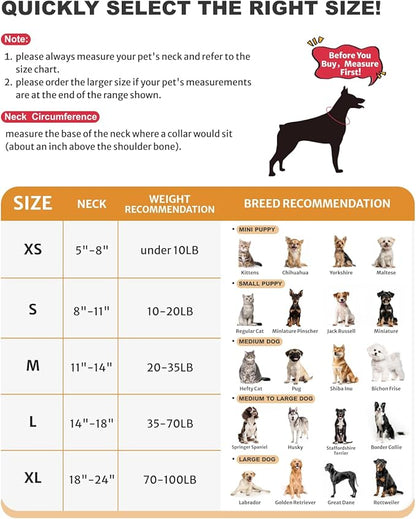 MIDOG Dog Cone, Soft Cone for Dogs After Surgery, Pet Inflatable Collar Protective Recovery Donut Collar to Prevent Pets from Touching Stitches, Wounds, and Rashes - DeepRed,XS MIDOG