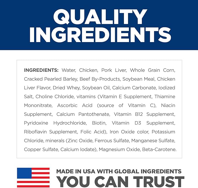 Hill's Science Diet Adult 1-6, Adult 1-6 Premium Nutrition, Wet Dog Food, Chicken & Barley Loaf, 13 oz Can, Case of 12 - PAWPICO