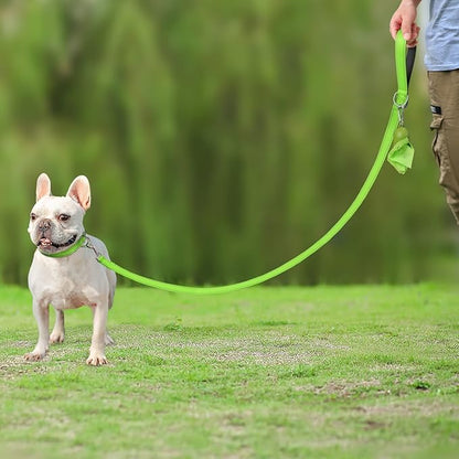 Joytale Double-Sided Reflective Dog Leash, 6 FT/5 FT/4 FT, Padded Handle Nylon Heavy Duty Leashes for Small & Medium Dogs Walking, Green, 6FT Joytale