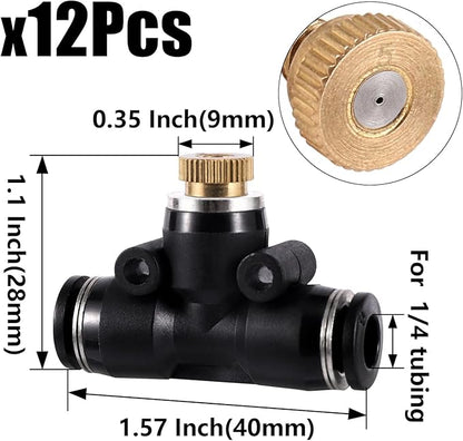 Brass Misting Nozzles Outdoor Cooling System Heavy Duty Misting Nozzle for Outdoor Cooling system (28pc-Brass Misting Nozzles kit) NFAMRZCAR