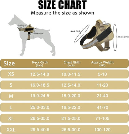 Bolux Dog Harness, No-Pull Reflective Dog Vest, Breathable Adjustable Pet Harness with Handle for Outdoor Walking - No More Pulling, Tugging or Choking Bolux