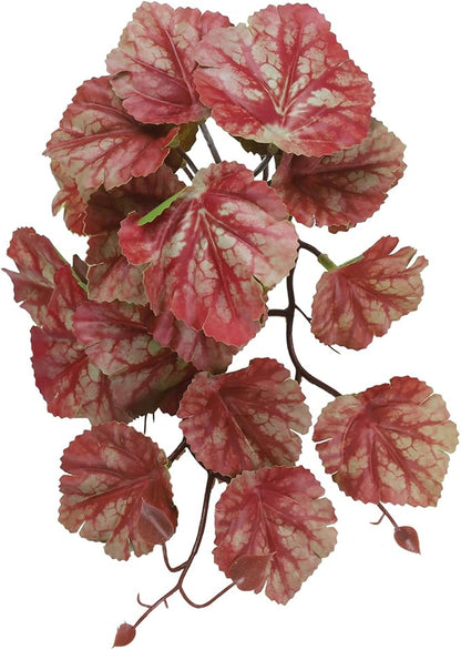 Fake Reptile Plants for Reptile Terrarium Plants, Reptile Plant Décor, Turtle Tank Plants with Suction Cup IBWell