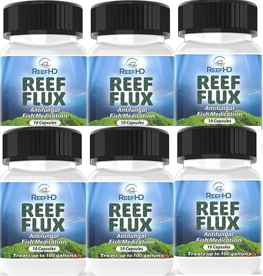ReefHD Reeflux FIuconazole 200mg fungaI Fish lnfections lchthyophonus SaproIegnia KlLL Bryopsis Green Hair AIgae Aquarium Reef Flux AIgae Buster (6 Packs) PAWPICO
