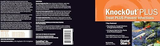 CrystalClear Knockout Plus All Natural Fish Treatment - 1 Gallon CrystalClear