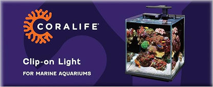 Coralife Aquarium Fish Tank Marine Salt Water Clip-On LED Light Coralife