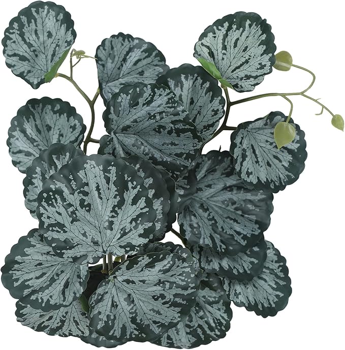 Fake Reptile Plants for Reptile Terrarium Plants, Reptile Plant Décor, Turtle Tank Plants with Suction Cup IBWell