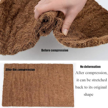 Hamiledyi Reptile Carpet Natural Coconut Fiber Tortoise Carpet Mat for Pet Terrarium Liner Reptile Supplies for Lizard Snake Chamelon Turtle Bedding Bunny Rabbit Mat (4 pcs) Hamiledyi