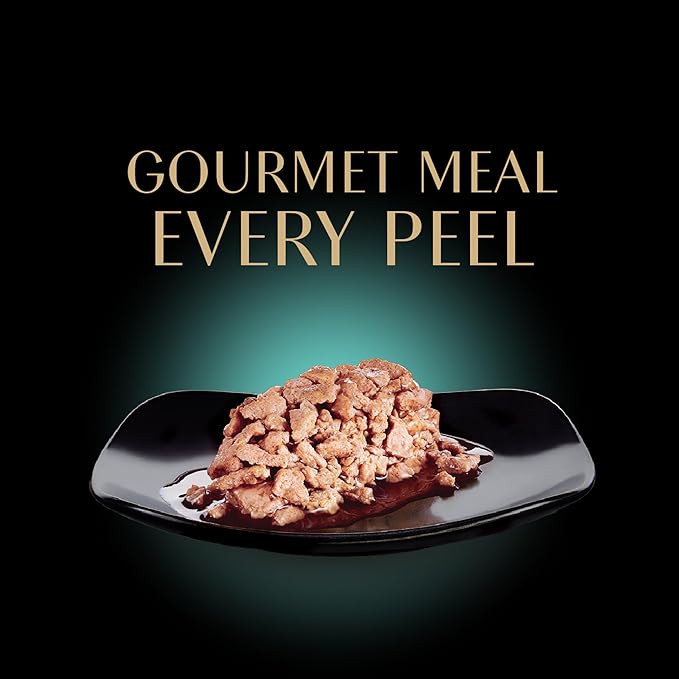 SHEBA Perfect Portions Cuts in Gravy Wet Cat Food Trays (24 Count, 48 Servings), Gourmet Salmon, Sustainable Tuna, And Delicate Whitefish & Tuna Entrée, Easy Peel Twin-Pack Trays - PAWPICO