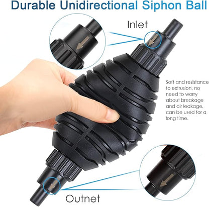 hygger Gravel Vacuum for Aquarium, Aquarium Siphon Vacuum Cleaner for Fish Tank Gravel and Sand Cleaning, Remove Dirt, Water Change, Aquarium Gravel Cleaner with Adjustable Water Flow (M) hygger