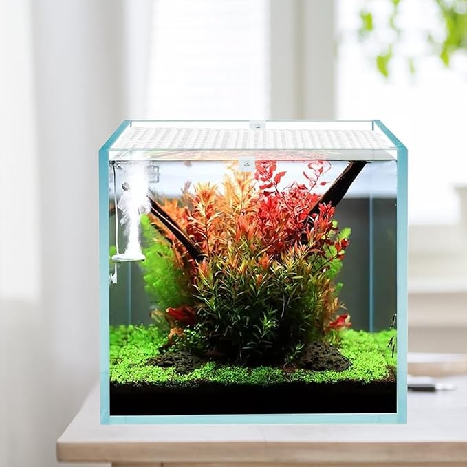 4 PCS Aquarium lid Hood, Fish Tank Top Cover, Plastic Grid Panel Fish Tank Lid Aquarium Cover lid to Prevent Fish from Jumping Out of The Tank and Reptile Pet from Escaping QoTang