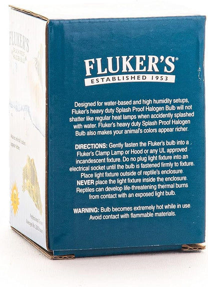 Fluker's Heavy, Duty Splash Proof Halogen Bulb for All Water Based Terrarium Animals, 50 Watt Flukers