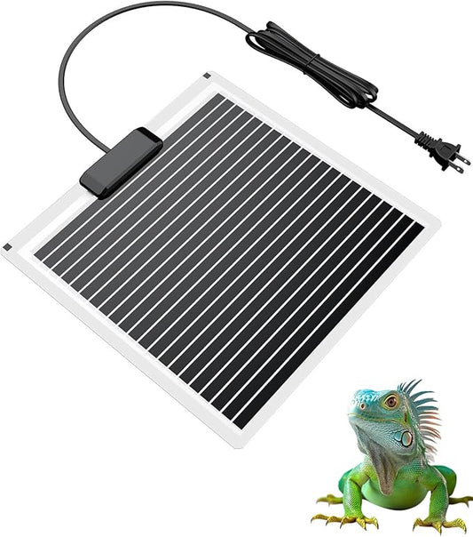Pawfly 28 W Reptile Heat Pad 11 x 11 Inch Reptile Heating Pad Under Tank Terrarium Safe Fast Heating Mat Heat Mat for Turtles Frogs Snakes Lizards Geckos Hermit Crabs Spiders & Other Reptiles Pawfly