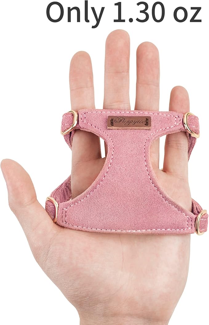 Puppytie No Pull xs Dog Harness with Multifunction Dog Leash,Soft Adjustable No Choke Escape Proof Pet Harness Vest,Brown Caramel,XS Puppytie