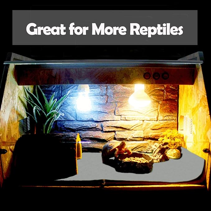 47" x 24" Large Reptile Carpet Terrarium Liner Bedding Reptile Substrate Mat Tank Accessories for Bearded Dragon Snake Lizard Tortoise Leopard Gecko (Grey) Mechpia