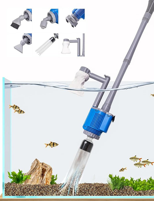 UPETTOOLS Aquarium Gravel Cleaner - Electric Automatic Removable Vacuum Water Changer Sand Algae Cleaner Filter Changer 110V/28W UPETTOOLS
