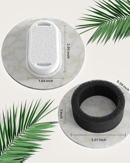 Pet Water Fountain Filter: 24 Cat Filters - 12 Pieces Filters + 12 Pieces Sponges for Cat Fountain - Cat Water Fountain Filter Replacement for Cat Water Fountain H1 (67oz/2L) - PAWPICO