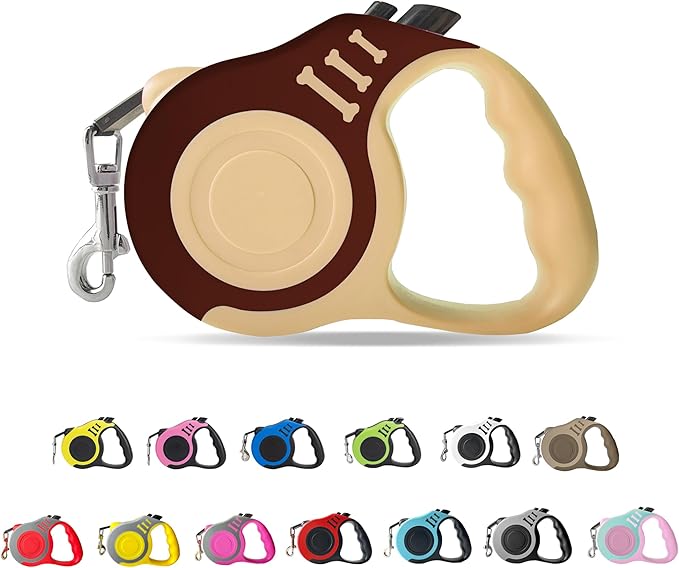 Retractable Dog Leash Automatic Telescopic Tractor Dog Tape, Pet Tape 10/16 FT Durable and Convenient, with Non-Slip Handle, Suitable for Small and Medium-Sized Dogs LIEVUIKEN
