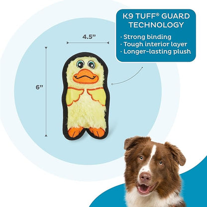 Outward Hound Durablez Tough Plush Squeaky Dog Toy, Duck, Yellow, XS - PAWPICO