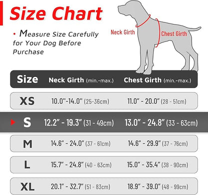 Eagloo Dog Harness Small Sized Dog, No Pull Service Vest with Reflective Strips and Control Handle, Adjustable and Comfortable for Easy Walking, No Choke Pet Harness with 2 Metal Rings, Red, S GoExplorewithEagloo