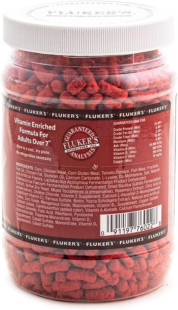 Fluker's Bearded Dragon Food, For Adult Bearded Dragons, Pellet Diet Rich in Protein, Fats, Vitamins, and Minerals, 3.4 oz Flukers