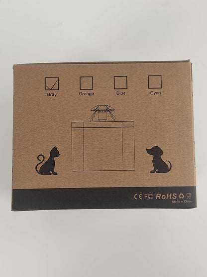 Cat Water Fountain 2 Liter : Cat Fountains for Drinking with Light - Small Pet Water Fountain - Kitty Water Fountain Cute - Cat Fountains for Drinking Easy to Clean - Including 4 Filters + 2 Sponges - PAWPICO