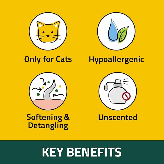 PetO'Cera Mist Sensitive - Itch Relief Spray for Cats | Fragrance-Free & Unscented | Regain Healthy Skin with Ceramide | Dry, Irritated Skin Solution | 5.07oz… BREEZYTAIL