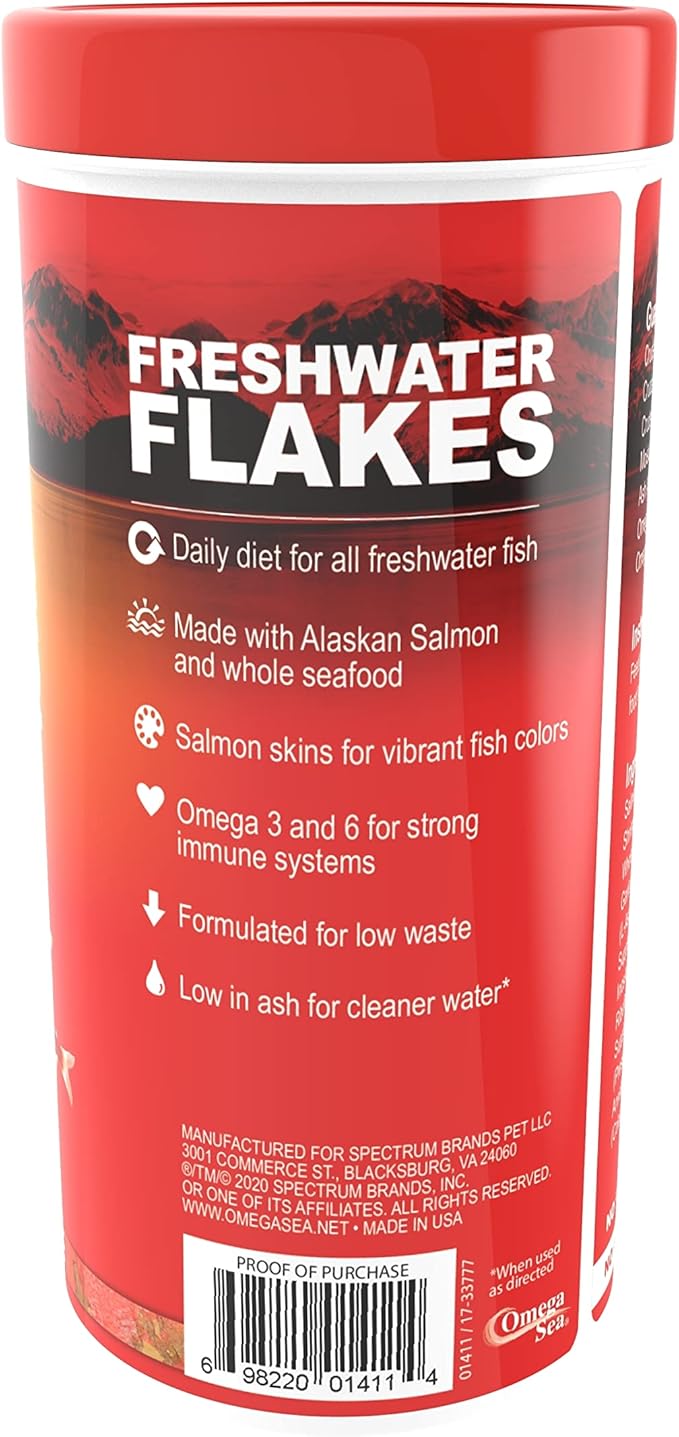 Omega One Freshwater Flakes, 2.2 oz OmegaOne