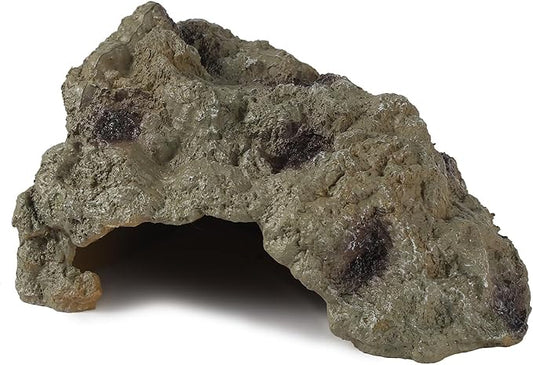 Resin Leopard Gecko Hide, True to Nature Reptile Rock for Bearded Dragon Hideout Snake Hides for Ball Pythons, Tortoise House Terrarium DÉCor - Meidum IBWell