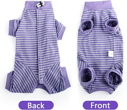 LIANZIMAU Cat Surgical Recovery Suit Professional for Male Female Dog Abdominal Wounds Cone E-Collar Alternative Anti-Licking Pet Surgical Recovery Pajama Suit Soft Fabric Onesie for Cats Lianzimau