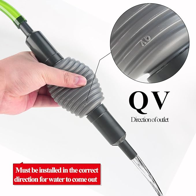 boxtech Fish Tank Water Change, Vacuum Siphon Water Changer Pump Sand Cleaner for Aquarium Water Filter Boxtech