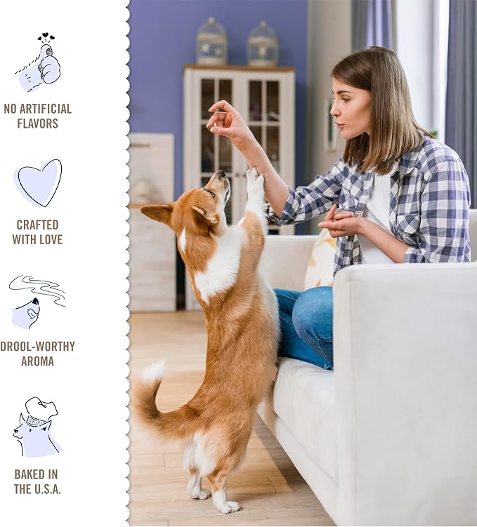 Three Dog Bakery Lick'n Crunch Sandwich Cookies Premium Dog Treats with No Artificial Flavors, Golden & Peanut Butter Flavor, 13 Ounces (Pack of 6) - PAWPICO