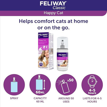 FELIWAY Classic Cat Calming Pheromone Spray (60 mL) Feliway%C2%AE