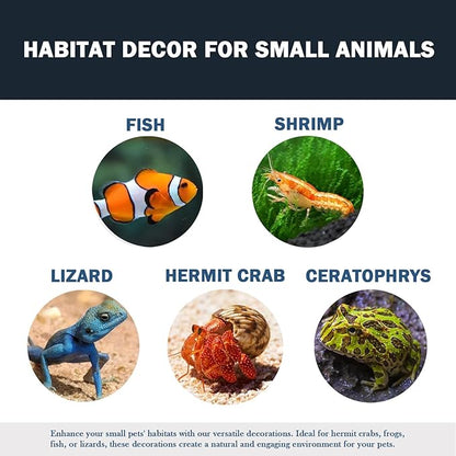 Fish Tank Decorations,House Ornament Kit,Aquarium Decor PAWPICO