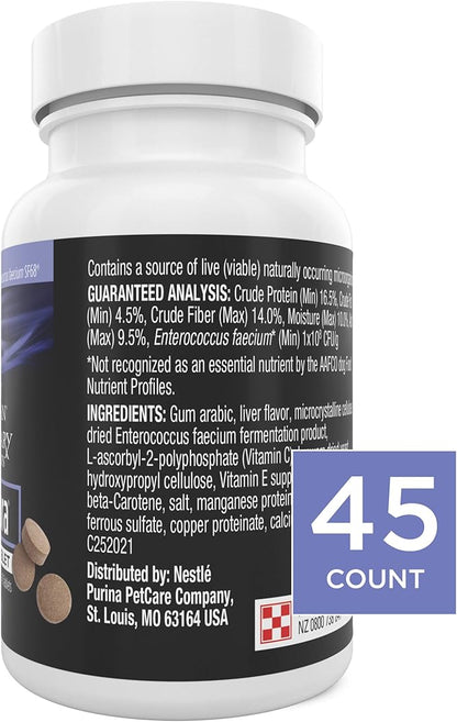 Purina Pro Plan Veterinary Supplements FortiFlora Chewable Dog Probiotic Supplement Tablets - 45 ct. Canister ProPlanVeterinaryDiets