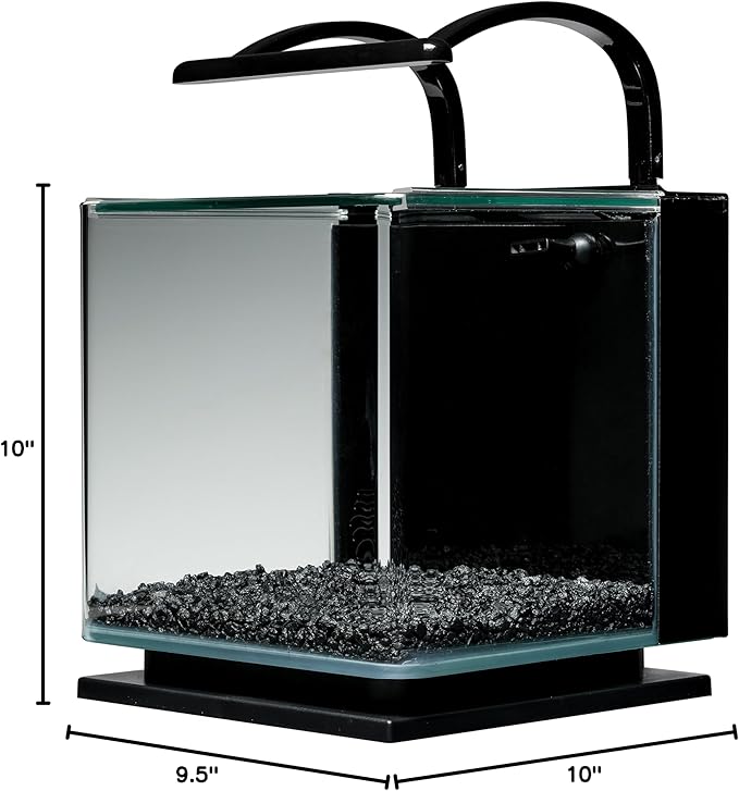 MarineLand Contour Glass Aquarium Kit with Rail Light Marineland